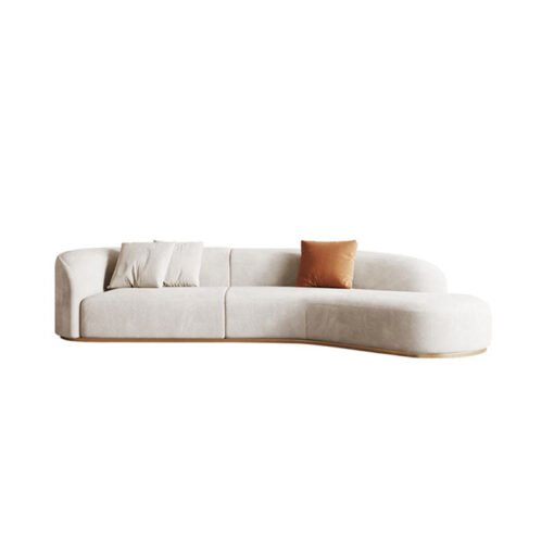 Welby Three Seater, Four Seater Curved Sofa, Velevt - Image 2