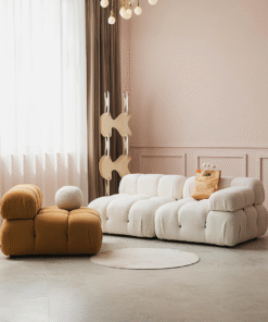 B&B Camaleonda Style Two Seater, Three Seater, Two Seater Corner Sofa, Boucle