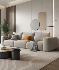 Horatio Three Seater Sofa, Linen